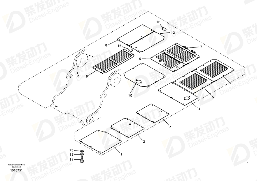 VOLVO Cover 14523742 Drawing