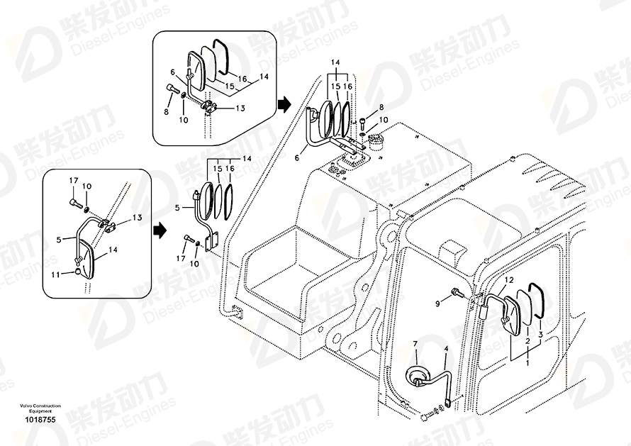 VOLVO Hex. socket screw 967635 Drawing