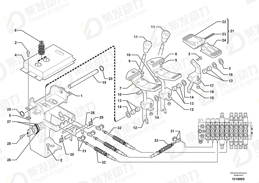 VOLVO Spring pin 951998 Drawing VOLVO Spring pin 951998 Drawing