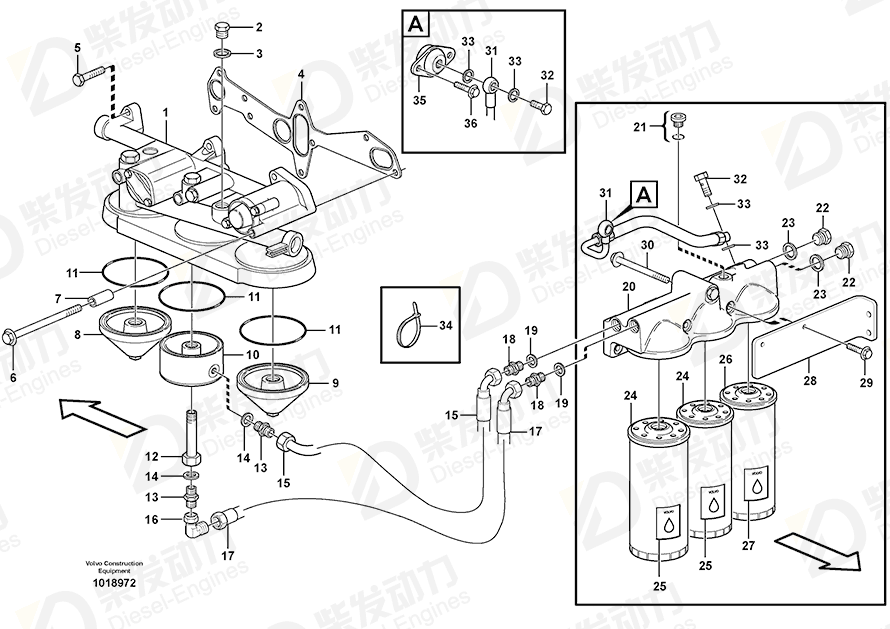 VOLVO Bracket 11423324 Drawing