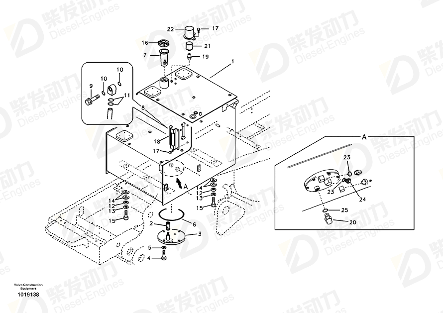 VOLVO Tank 14628177 Drawing