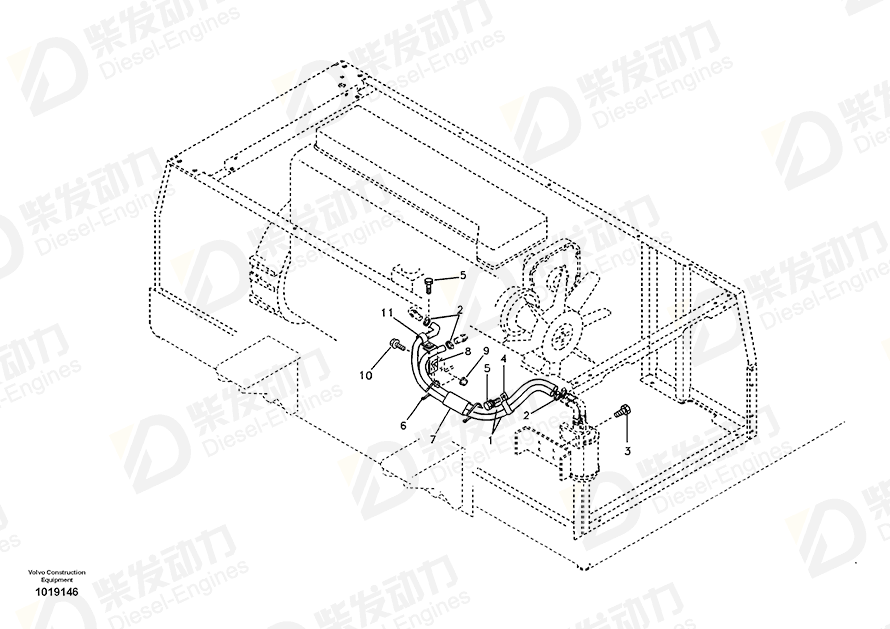 VOLVO Bracket 14536060 Drawing