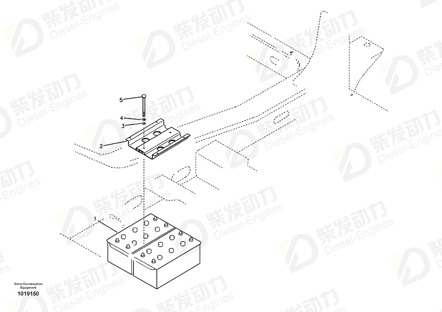 VOLVO Battery 14880548 Drawing