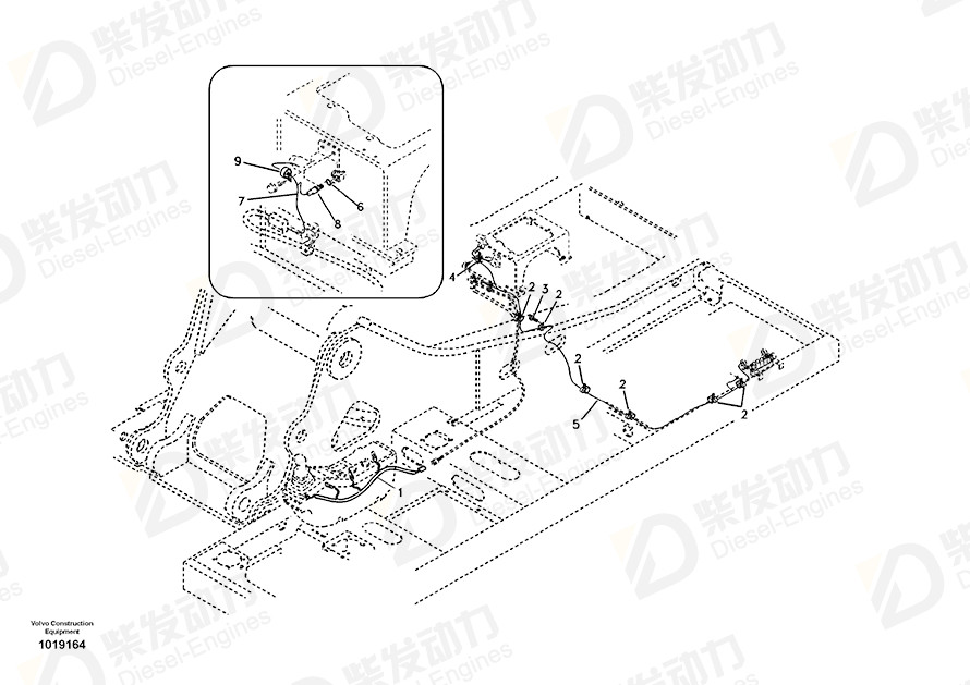 VOLVO Wire harness 14524443 Drawing