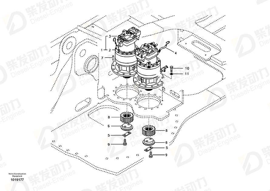 VOLVO HEXAGON SCREW SA9011-22416 Drawing