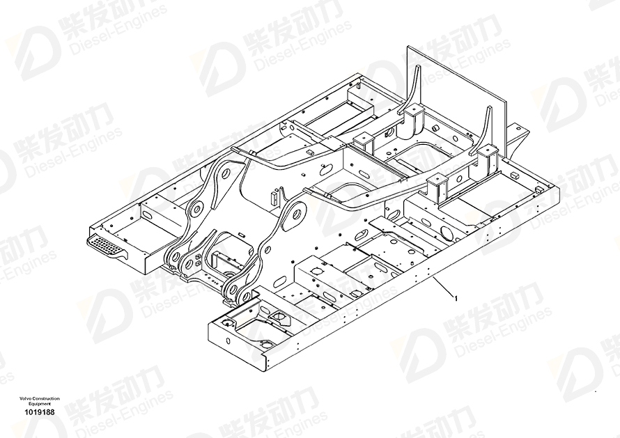 VOLVO Frame 14588610 Drawing
