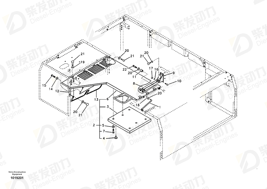 VOLVO Cover 14528592 Drawing