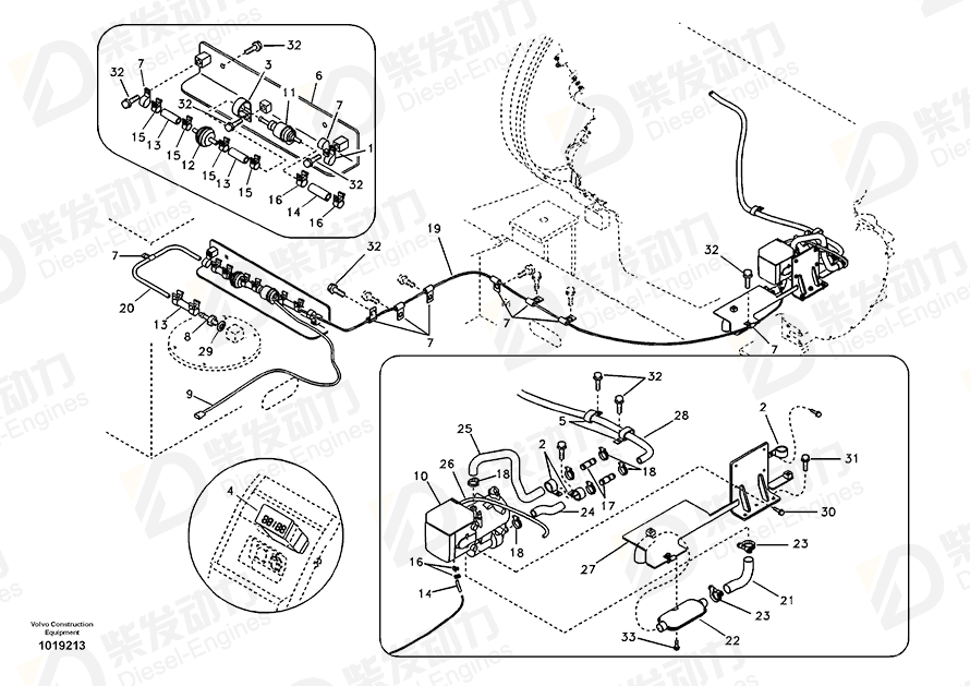 VOLVO Hose 14881980 Drawing