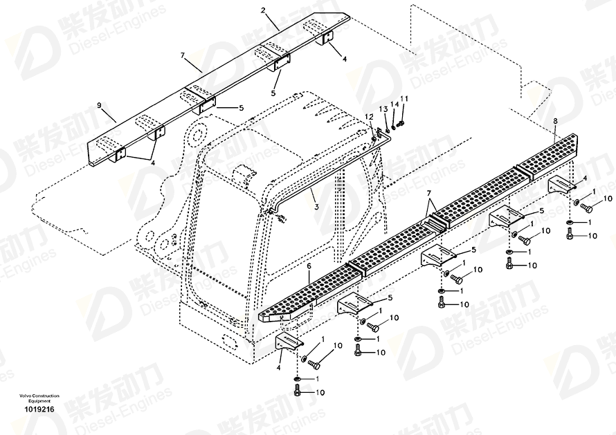 VOLVO Walk way 14553324 Drawing