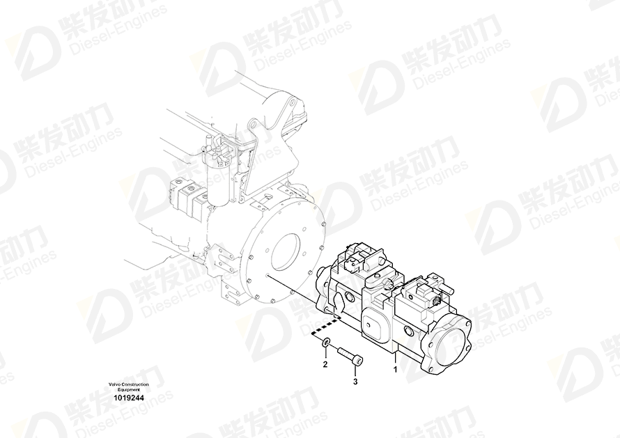 VOLVO Hex. socket screw 967762 Drawing