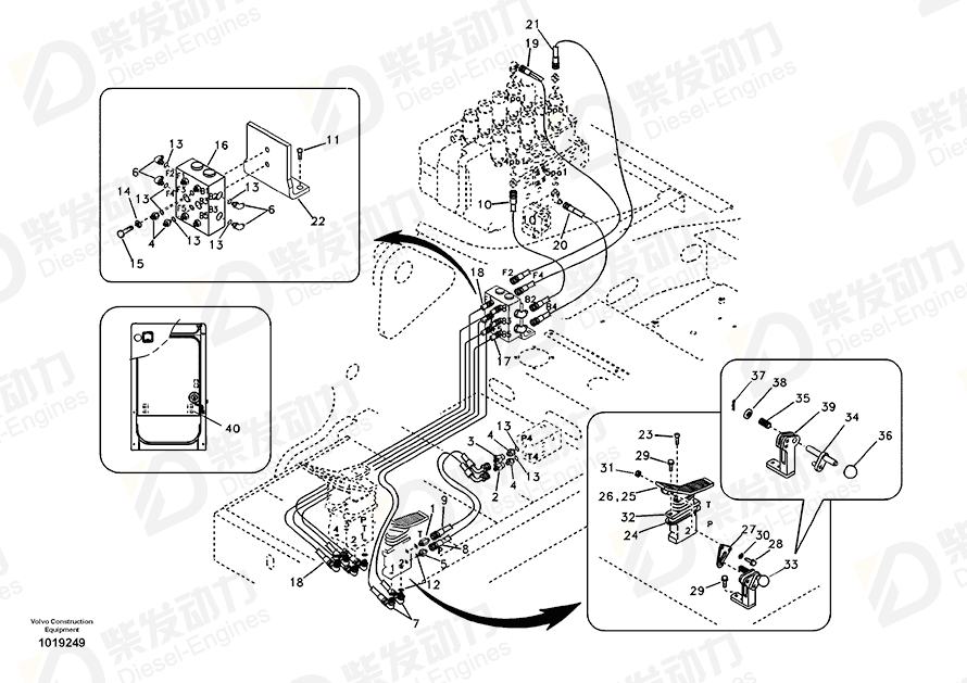 VOLVO Bracket 14531292 Drawing