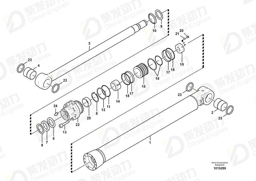 VOLVO Bushing 14542108 Drawing