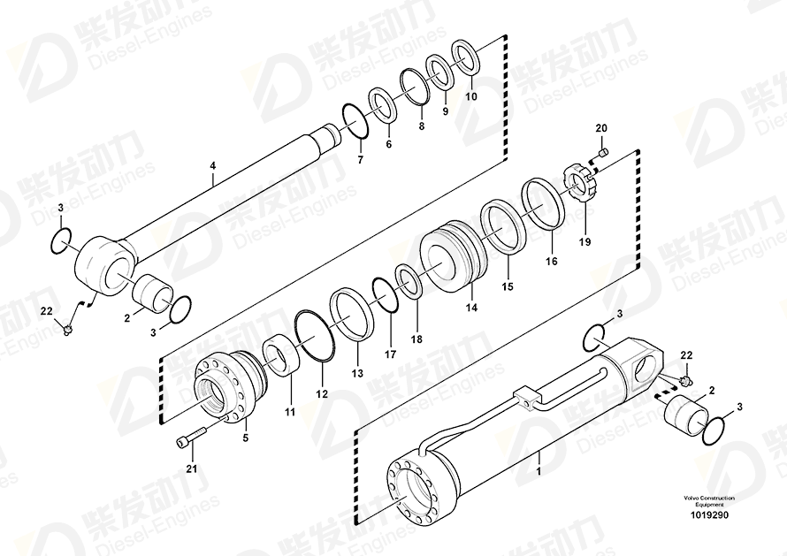 VOLVO Nipple 14534270 Drawing