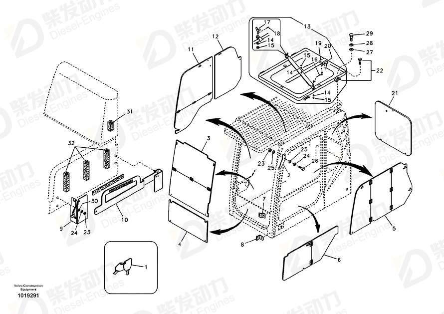 VOLVO Bracket 14518334 Drawing