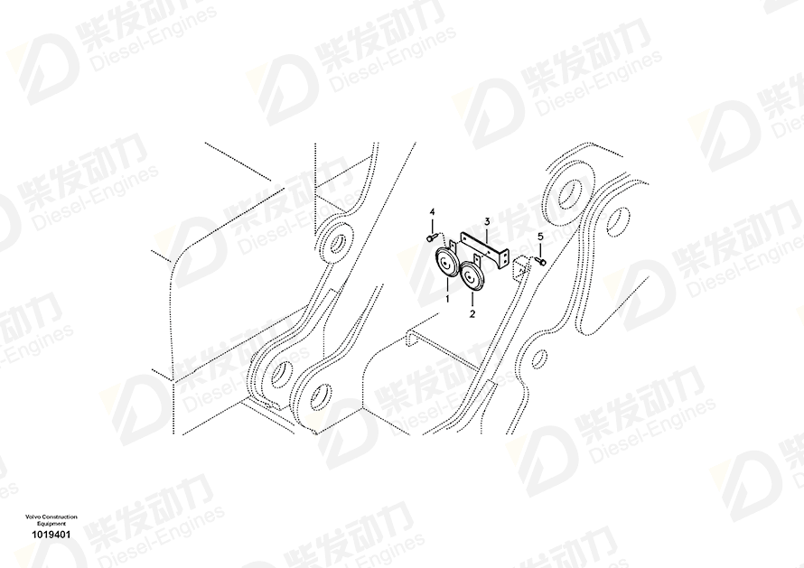 VOLVO Bracket 14532557 Drawing