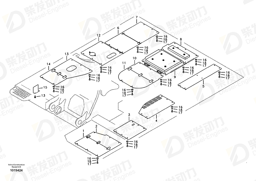 VOLVO Cover 14532879 Drawing