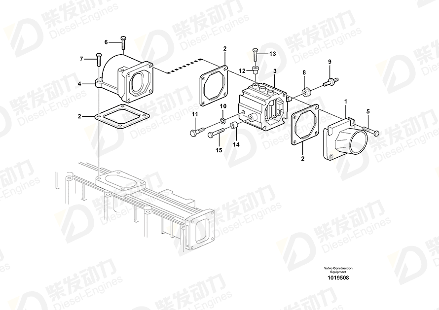 VOLVO Connector, -pole 20498498 Drawing VOLVO Connector, -pole 20498498 Drawing