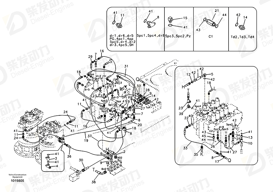 VOLVO TEE SA9411-92180 Drawing