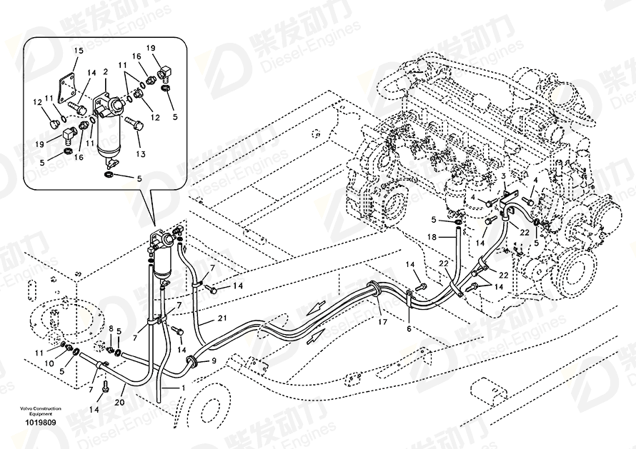 VOLVO Bracket 14520654 Drawing