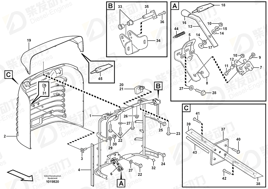 VOLVO Retainer 11436259 Drawing
