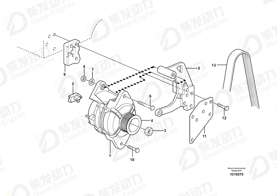 VOLVO Hexagon screw 20798113 Drawing VOLVO Hexagon screw 20798113 Drawing