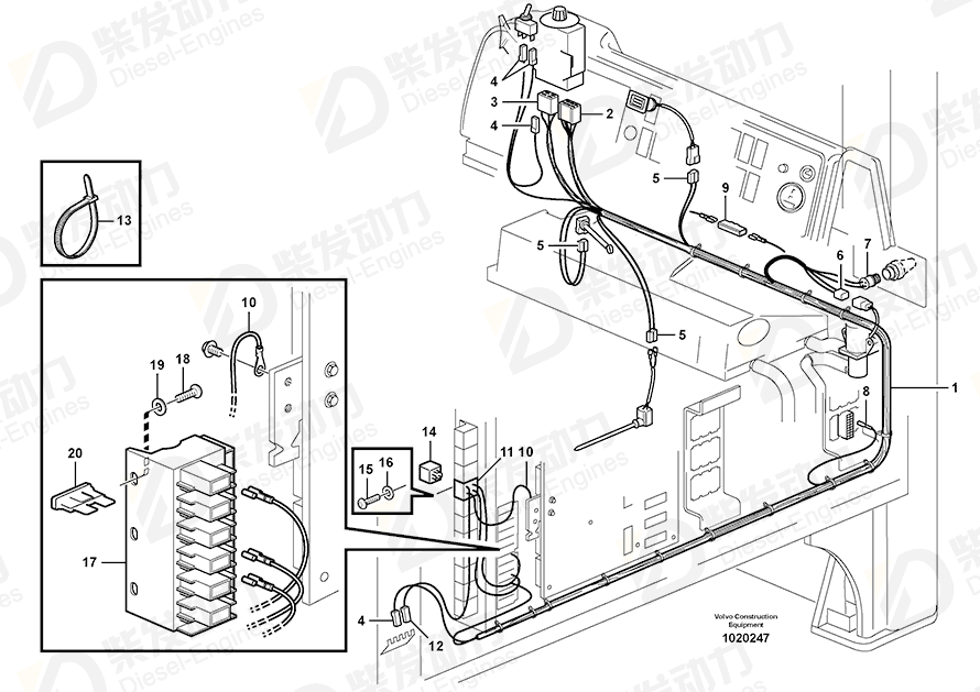 VOLVO Insulator 1212905 Drawing