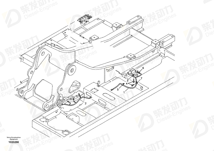 VOLVO Cable harness 14518238 Drawing