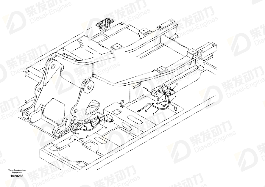 VOLVO Cable harness 14518238 Drawing VOLVO Cable harness 14518238 Drawing