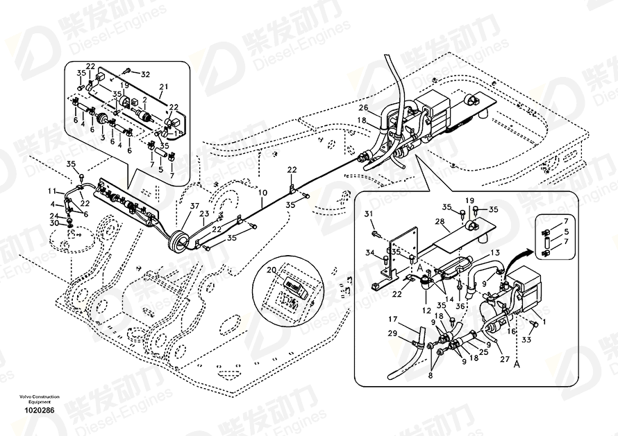 VOLVO Cross recessed screw 965173 Drawing VOLVO Cross recessed screw 965173 Drawing