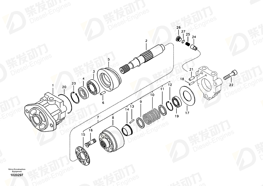 VOLVO Washer 14536010 Drawing
