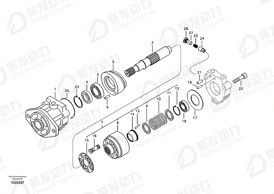 VOLVO Block 14536007 Drawing