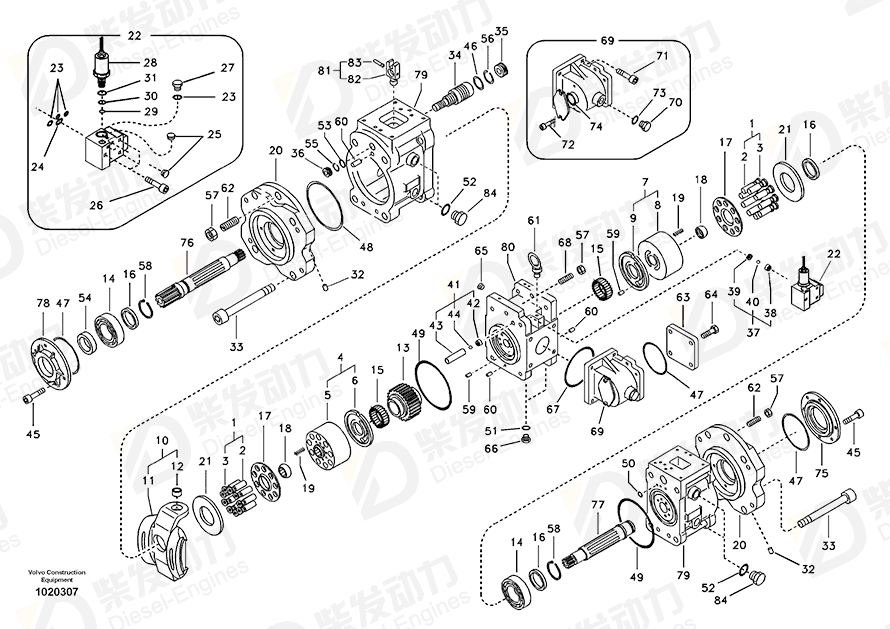 VOLVO Valve 14535453 Drawing