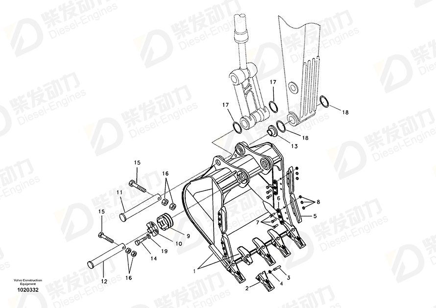 VOLVO Adapter 14537826 Drawing