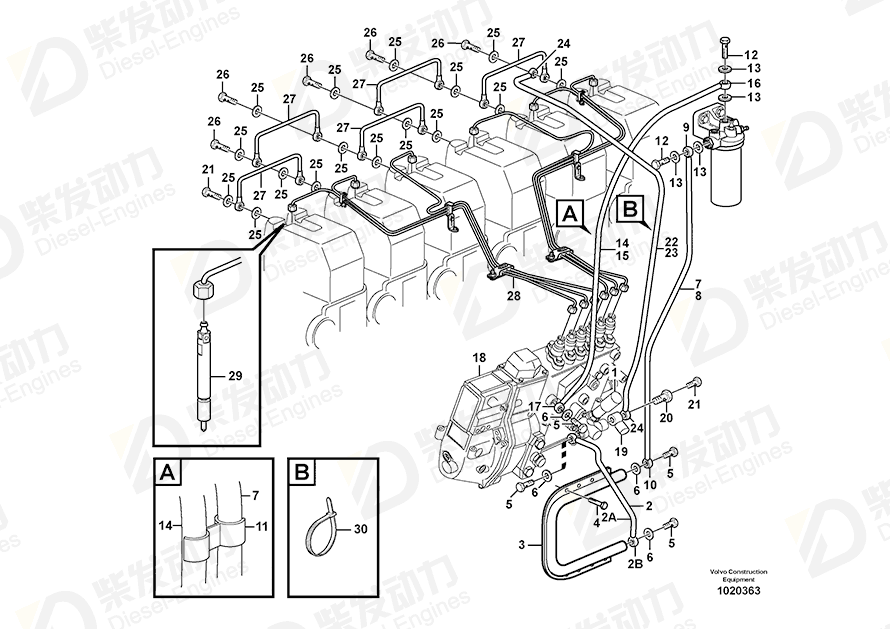 VOLVO Banjo nipple 1556977 Drawing VOLVO Banjo nipple 1556977 Drawing