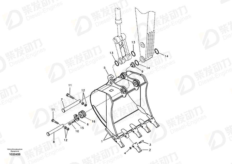 VOLVO Adapter 14536799 Drawing