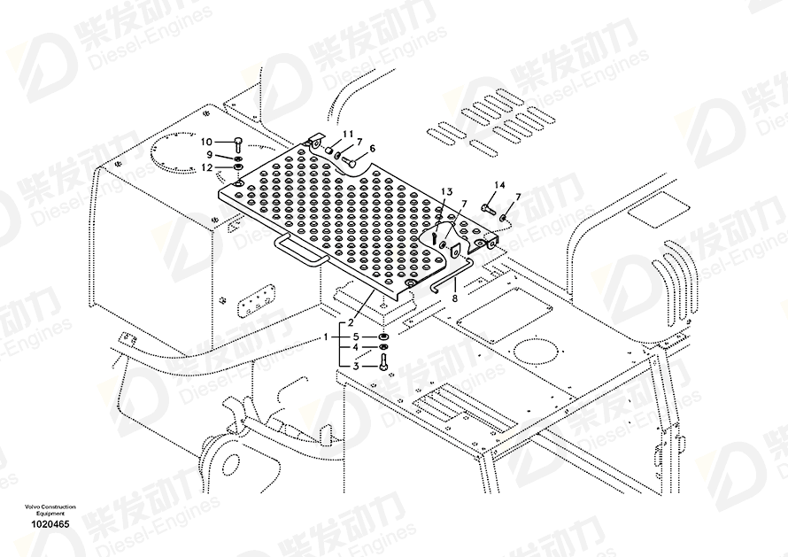 VOLVO Cover 14541441 Drawing