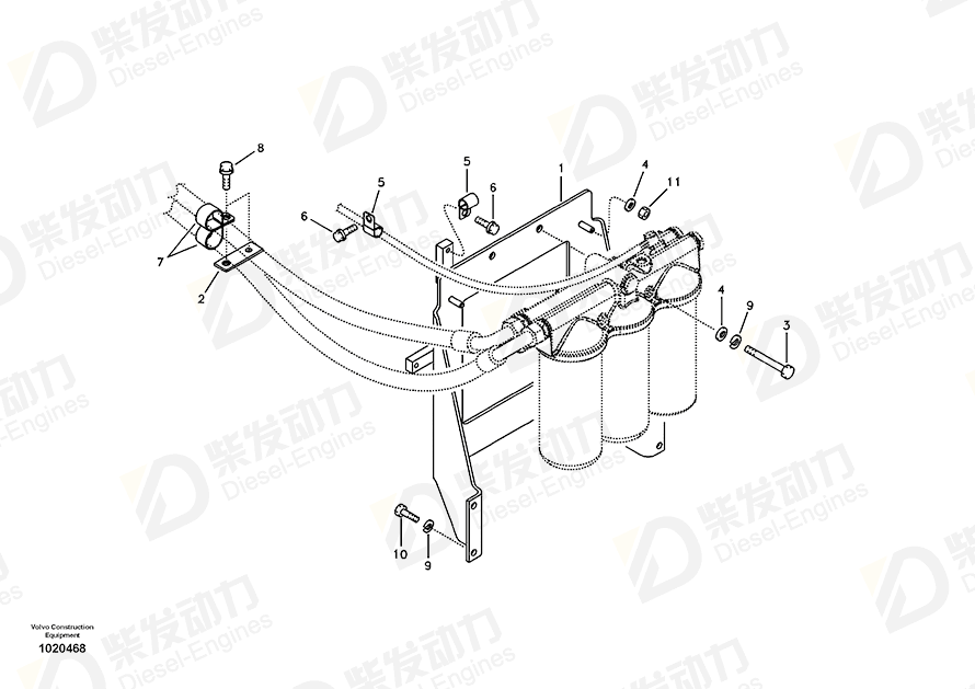 VOLVO Bracket 14527361 Drawing