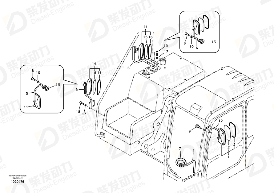 VOLVO Support SA1066-09960 Drawing