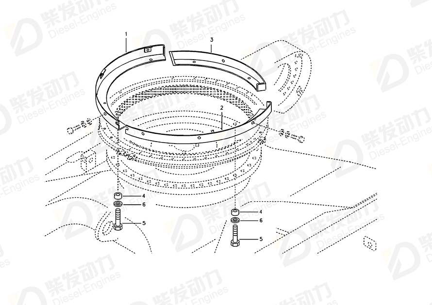 VOLVO Cover 14516944 Drawing