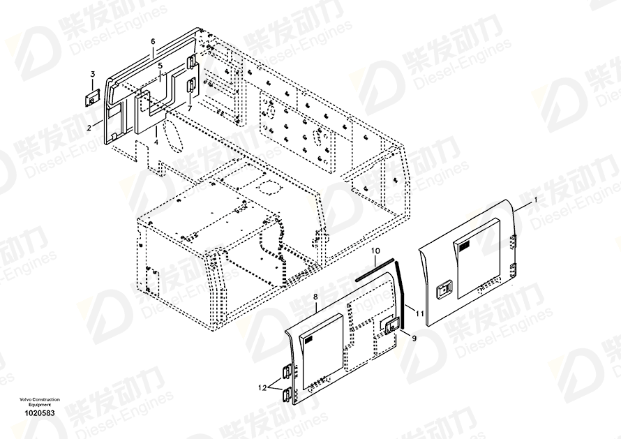 VOLVO Door 14546004 Drawing