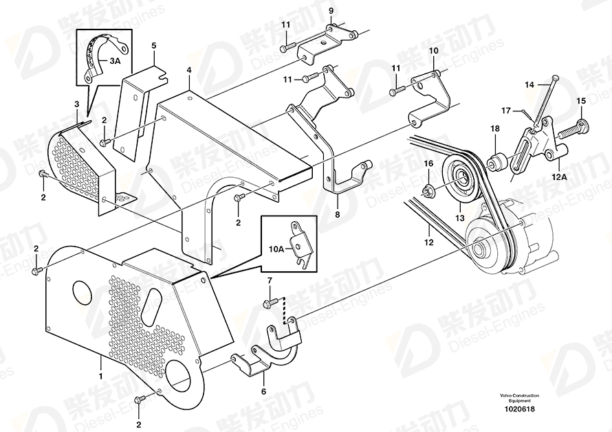 VOLVO Pulley 1661878 Drawing