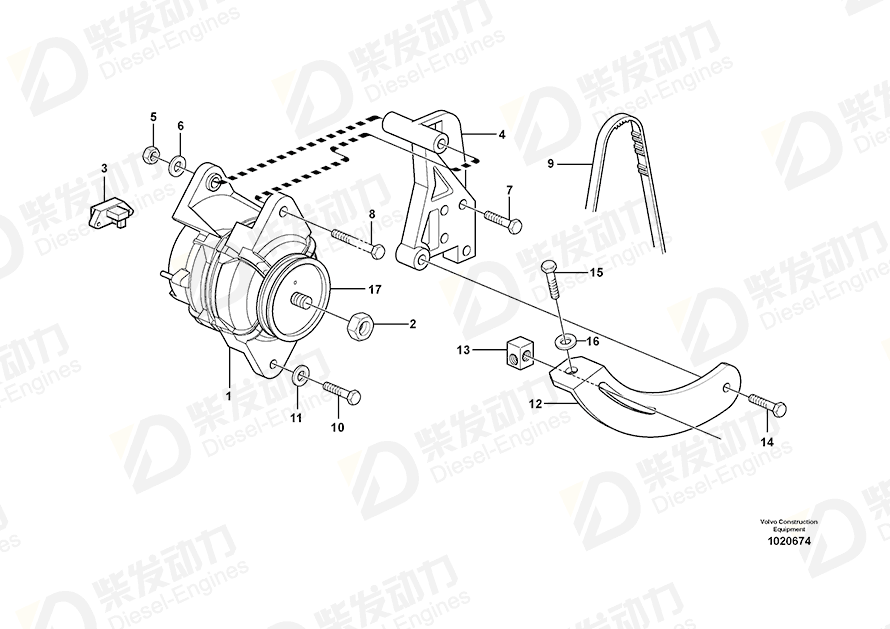 VOLVO PULLEY 20764202 Drawing