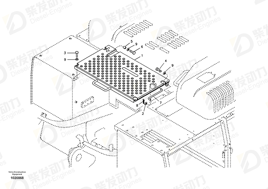 VOLVO Cover 14532157 Drawing