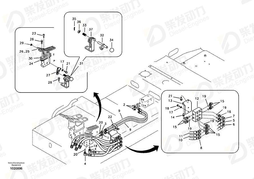 VOLVO CONNECTOR SA9412-11120 Drawing