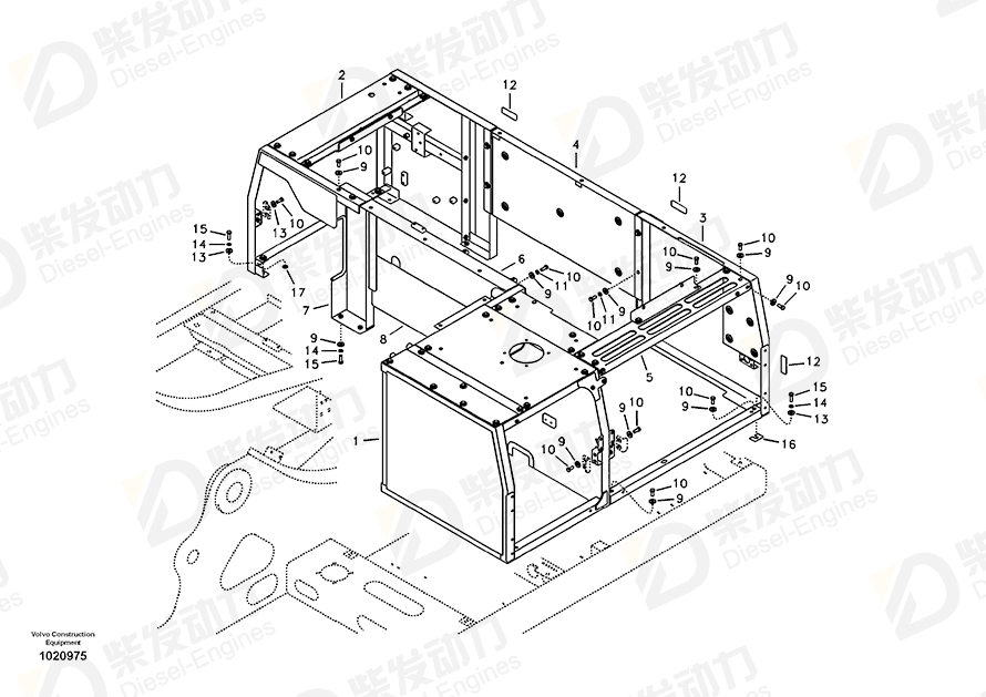 VOLVO Cover 14548498 Drawing