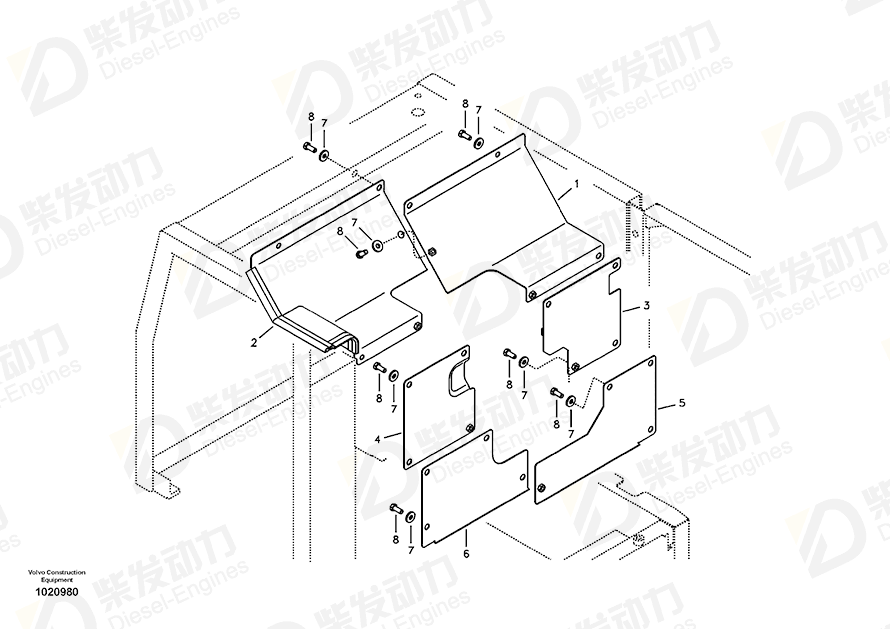 VOLVO Cover 14532167 Drawing