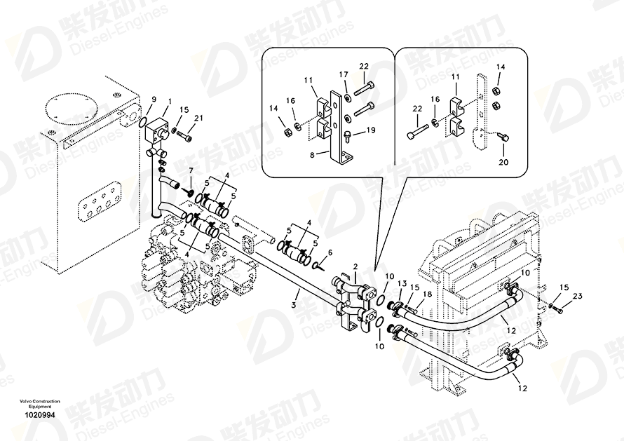 VOLVO Tube 14532716 Drawing