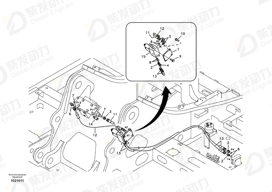 VOLVO Bracket 14525796 Drawing