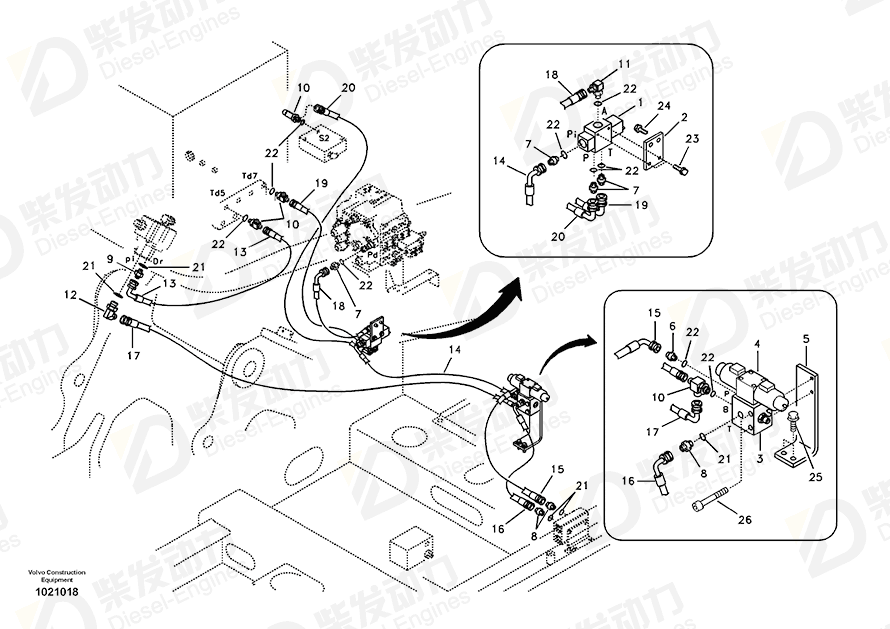 VOLVO Bracket 14536526 Drawing