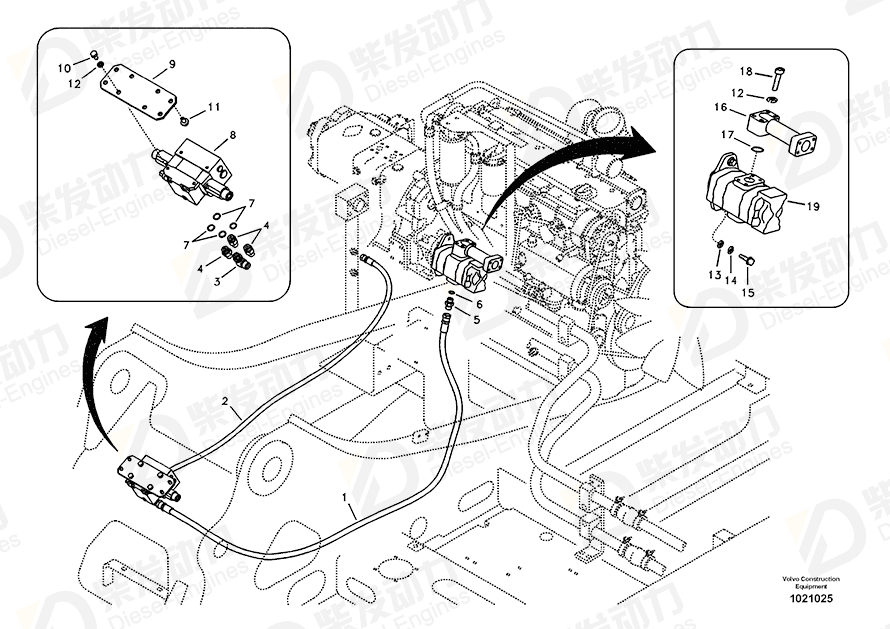 VOLVO Bracket 14532724 Drawing